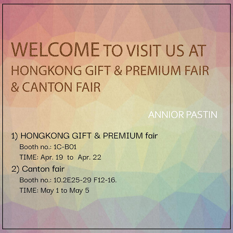 Bienvenue à nous rendre visite à HONGKONG GIFTS & PREMIUM FAIR & CANTON FAIR