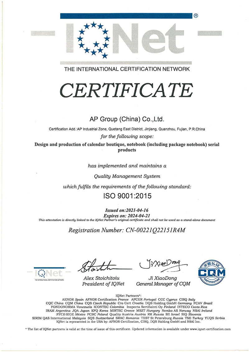 La Certification ISO 9001